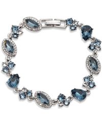 Givenchy - Foldover Crystal Stone Flex Bracelet - Lyst