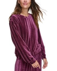 Marc New York - Andrew Marc Sport Velvet Ribbed Top - Lyst