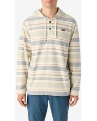 O'neill Sportswear - Bavaro Stripe Poncho Fleece Tops - Lyst