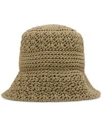 Steve Madden - H-alex Metallic Knit Bucket Hat - Lyst