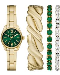 Folio - Quartz Three-hand Alloy Watch Set - Lyst