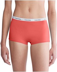 Calvin Klein - Modern Logo Mid-rise Boyshort Underwear Qd5195 - Lyst