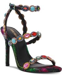 Steve Madden - Tamala Gemstone-embellished Strappy Dress Sandals - Lyst