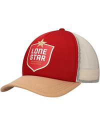 Lids - Red/tan Lone Star Beer Foam Trucker Adjustable Hat - Lyst