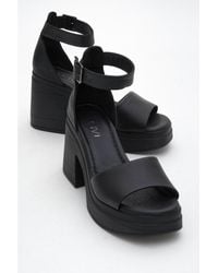 Forever & Always Shoes - Margot Leather Platform Sandal () - Lyst
