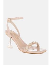 LONDON RAG - Ebina Charm Detail Spool Heels - Lyst