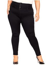 City Chic - Plus Size Harley Corset Skinny Jean - Lyst