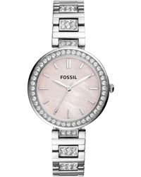 fossil watches for women silver