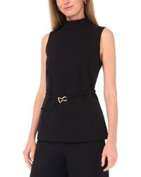Vince Camuto - Mock Neck Sleeveless Top - Lyst