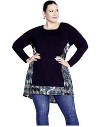 Avenue - Plus Size Elsa Tunic - Lyst