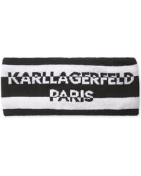 Womens Accessories Headbands Karl Lagerfeld Cotton Rue St Guillaume Facemask Set in Black hair clips and hair accessories 