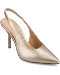 Journee Collection - Elenney Pointed Toe Slingback Pumps - Lyst