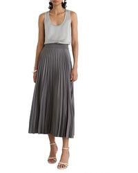 Reiss - Ruby Silk-front Scoop Neck Sleeveless Cami Top - Lyst