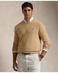 Polo Ralph Lauren - Textured Cotton Crewneck Sweater - Lyst