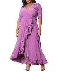 Kiyonna - Plus Size Veronica Ruffled Evening Gown - Lyst