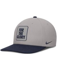 Nike - Gray/navy Penn State Nittany Lions 2025 Sideline Campus Pro Local Snapback Hat - Lyst