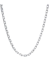 And Now This - Thick Rectangular Link Chain Necklace - Lyst