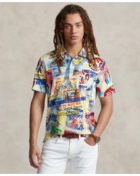 Polo Ralph Lauren - Standard-fit Printed Jersey Polo Shirt - Lyst