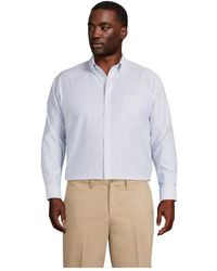 Lands' End - Traditional Fit Pattern No Iron Supima Oxford Dress Shirt - Lyst