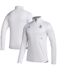 adidas - Texas A M aggies Ol' Sarge Sideline Knit Quarter-zip Pullover Top - Lyst