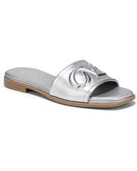 Naturalizer - Genevieve Open Square Toe Slide Sandals - Lyst