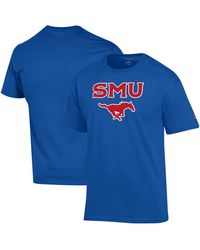 Champion - Â Smu Mustangs Arch Over Logo T-shirt - Lyst
