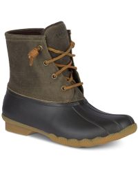 sperry women's saltwater rubber flooded duck boot