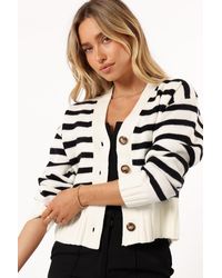 Petal & Pup - Kallen Button Front Striped Cardigan - Lyst