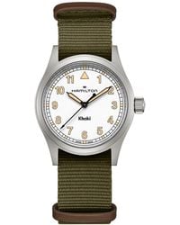Hamilton - Swiss Khaki Field Textile Strap Watch 38mm - Lyst