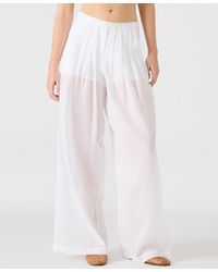Steve Madden - Reeve Cotton Wide Leg Pants - Lyst