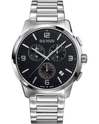 Balmain - Swiss Chronograph Madrigal Stainless Steel Bracelet Watch 42mm - Lyst