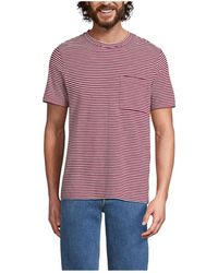 Lands' End - Short Sleeve Cotton Linen Tee - Lyst