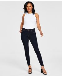 INC International Concepts Mid-rise Chain-detail Skinny Jeans in Blue ...
