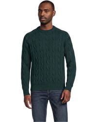 Lands' End - Long Sleeve Drifter Cable Crewneck Sweater - Lyst