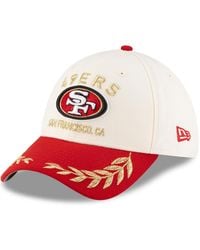 KTZ - Cream/scarlet San Francisco 49ers 2025 Nfl Draft 39thirty Flex Hat - Lyst