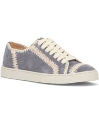 Frye - Ivy Crochet Low Lace Up Leather Sneakers - Lyst