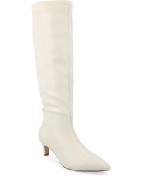 Journee Collection - Tullip Tru Comfort Foam Kitten Heel Pointed Toe Regular Calf Boots - Lyst