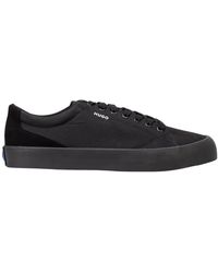 BOSS - Lace-up Round Toe Sneakers - Lyst