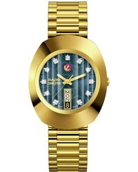 Rado - Swiss Automatic Original Gold-tone Stainless Steel Bracelet Watch 35mm - Lyst