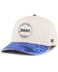 '47 - Cream/navy New York Yankees Fiji Rope Hitch Adjustable Hat - Lyst