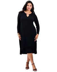 Avenue - Plus Size Fantasia Chiffon Dress - Lyst