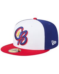 KTZ - White/red Kannapolis Cannon Ballers Authentic Collection 59fifty Fitted Hat - Lyst