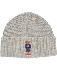 Polo Ralph Lauren - Solid Flag Bear Beanie Hat - Lyst
