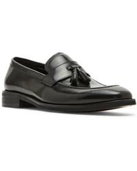 Steve Madden - Gray Tassel Leather Loafer - Lyst
