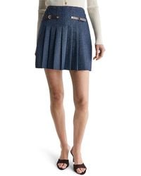 BCBGMAXAZRIA - Pleated A-line Mini Skirt - Lyst
