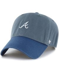 '47 - Atlanta Braves Clean Up Adjustable Unstructured Baseball Cap - Lyst
