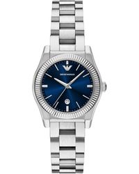 Emporio Armani - Three-hand Stainless Steel Watch - Lyst