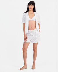 J Valdi - Pull-on Drawstring Swim Cover Up Shorts - Lyst