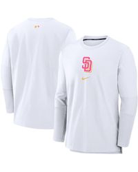 Nike - San Diego Padres Authentic Collection City Connect Player Tri-blend Performance Pullover Jacket - Lyst