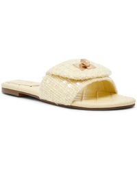 Steve Madden - Moreland-s Turnlock Square Toe Slide Sandals - Lyst